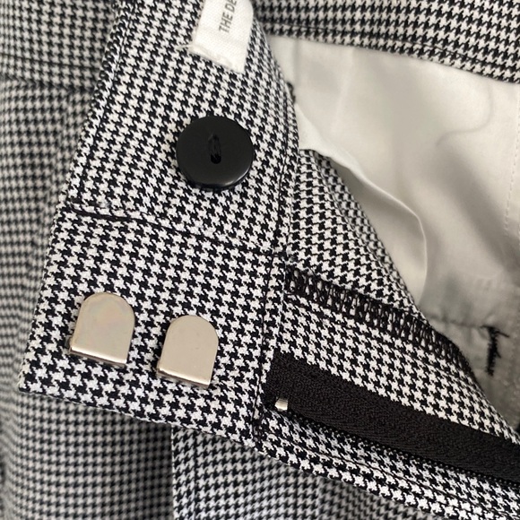 LOFT Devin Slim Black and White Houndstooth Pants - Picture 6 of 8
